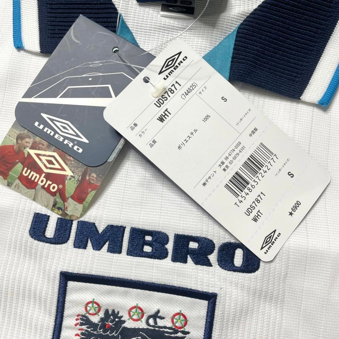 【BNWT正規品1995-1997 UMBRO Reissue England Home Shearer #9】