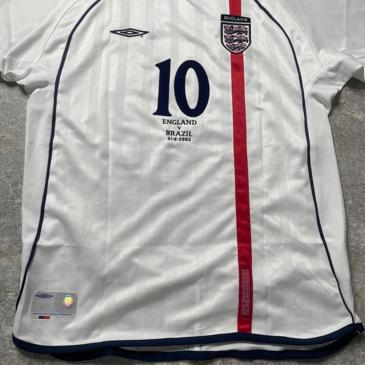 【正規品2001-2003 UMBRO England Home OWEN #10】