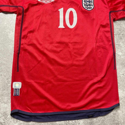 【正規品2002-2004 UMBRO England away OWEN #10】