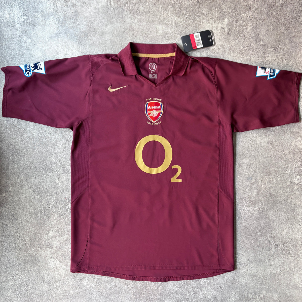 【BNWT正規品2005-2006 NIKE Arsenal home BERGKAMP #10 Last Highbury】
