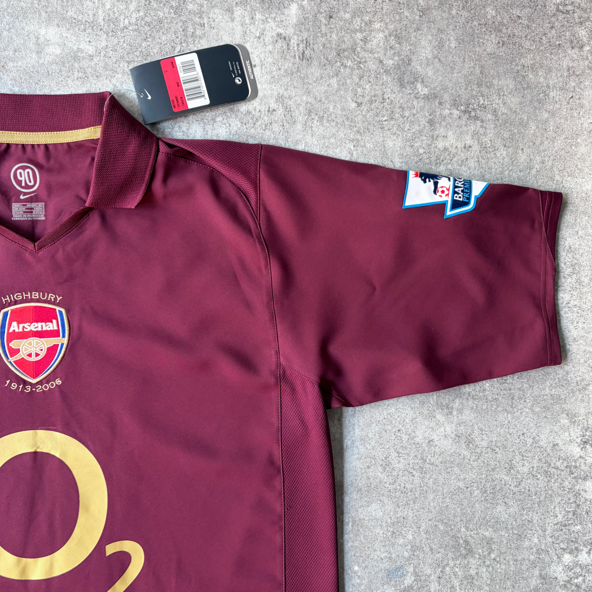 【BNWT正規品2005-2006 NIKE Arsenal home BERGKAMP #10 Last Highbury】