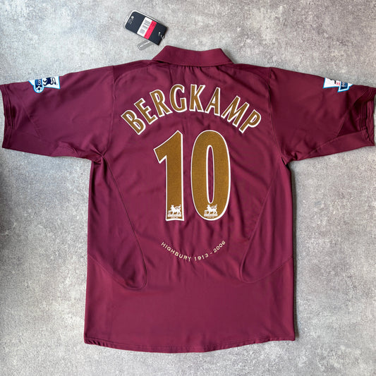 【BNWT正規品2005-2006 NIKE Arsenal home BERGKAMP #10 Last Highbury】
