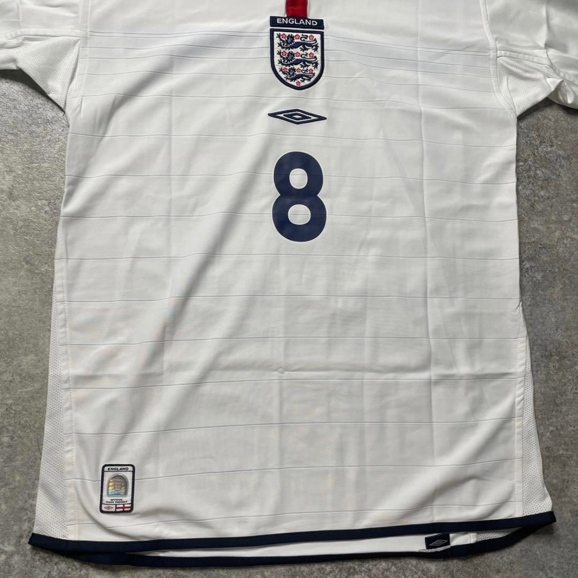【正規品2003-2005 UMBRO England Home Scholes #8】