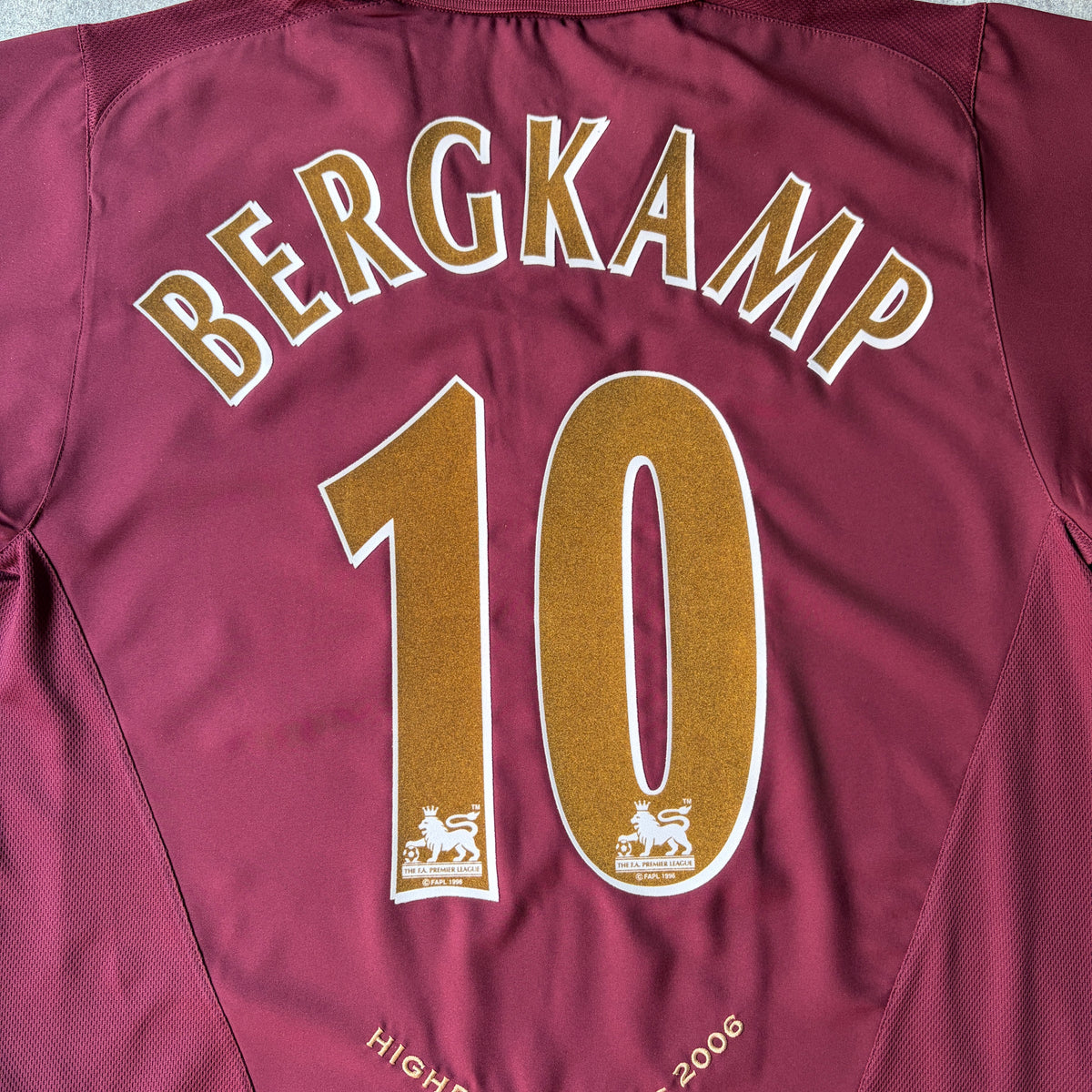 【BNWT正規品2005-2006 NIKE Arsenal home BERGKAMP #10 Last Highbury】