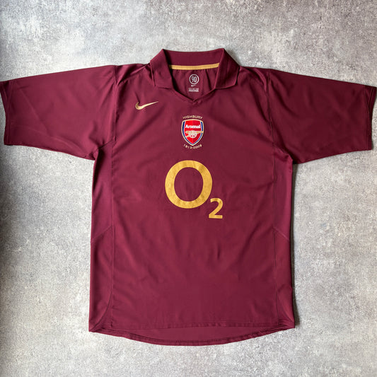 【正規品2005-2006 NIKE arsenal home shirt Last Highbury】