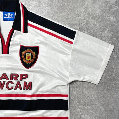 【正規品1997-1999 UMBRO Manchester United Away Shirt #9】