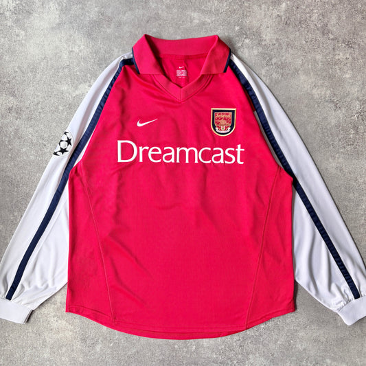 【正規選手支給品2000-2001 NIKE Arsenal home L/S MALZ #19】