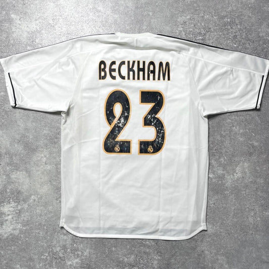 【正規品2003-2004 adidas Real Madrid home Beckham #23】