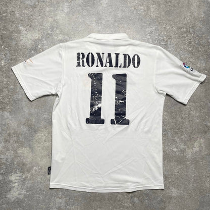 【正規品2002-2003 adidas Real Madrid home 100th Ronaldo #11】