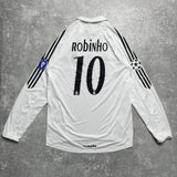 【BNWT正規品2005-2006 adidas Real Madrid home L/S ROBINHO #10】