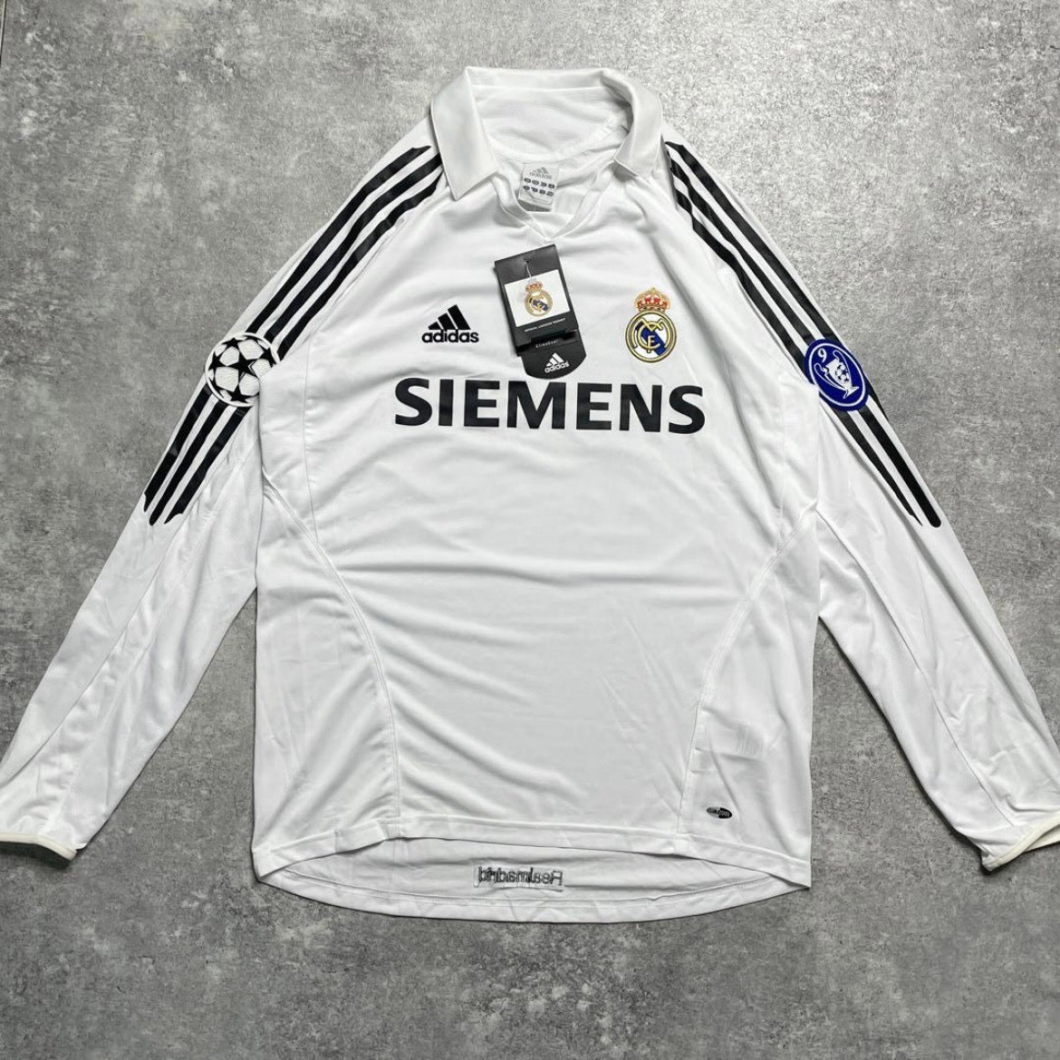 【BNWT正規品2005-2006 adidas Real Madrid home L/S ROBINHO #10】