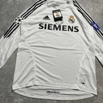 【BNWT正規品2005-2006 adidas Real Madrid home L/S ROBINHO #10】