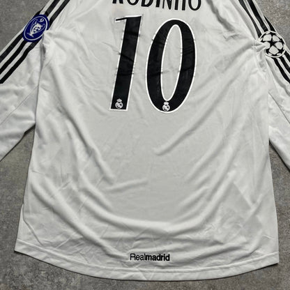 【BNWT正規品2005-2006 adidas Real Madrid home L/S ROBINHO #10】