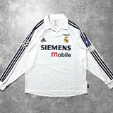 【正規品2002-2003 adidas Real  Madrid Home UCL L/S RONALDO #11】