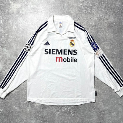 【正規品2002-2003 adidas Real  Madrid Home UCL L/S RONALDO #11】
