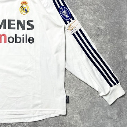 【正規品2002-2003 adidas Real  Madrid Home UCL L/S RONALDO #11】