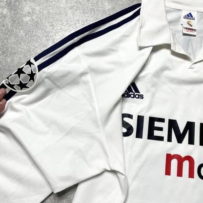 【正規品2002-2003 adidas Real  Madrid Home UCL L/S RONALDO #11】