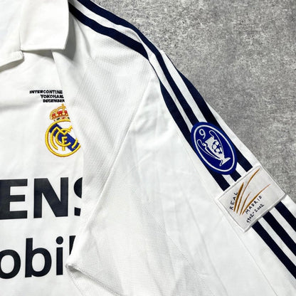 【正規品2002-2003 adidas Real  Madrid Home UCL L/S RONALDO #11】