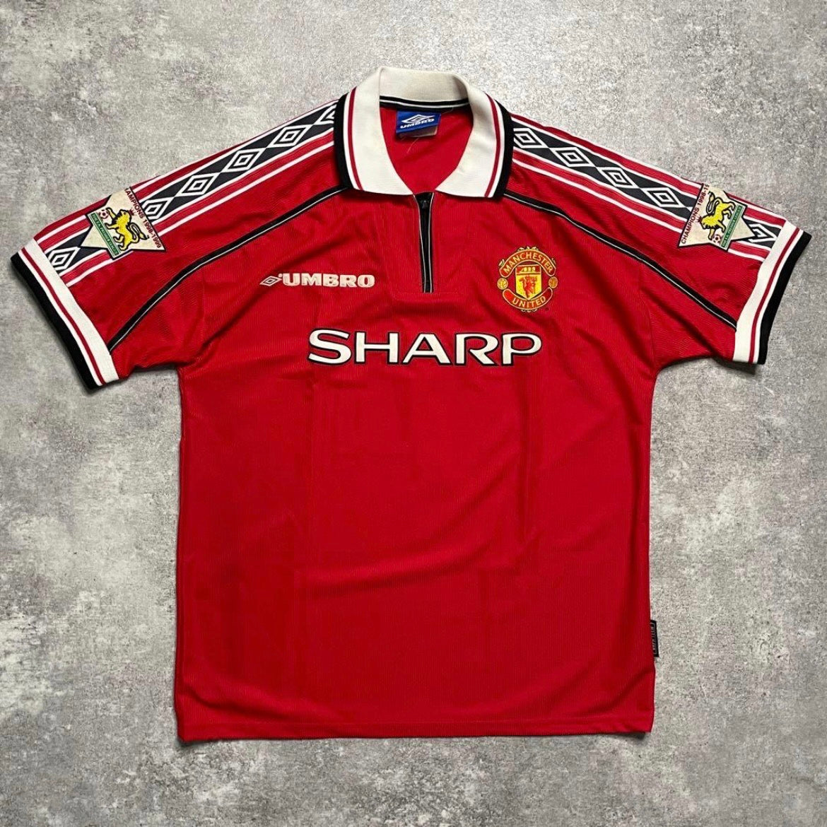 【正規品1998-2000 UMBRO Manchester United home Beckham #7】