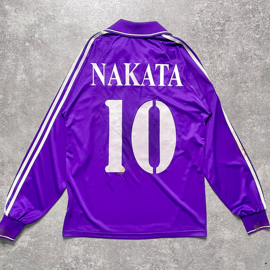 【正規選手支給実使用品2004-2005 Fiorentina home L/S NAKATA #10】