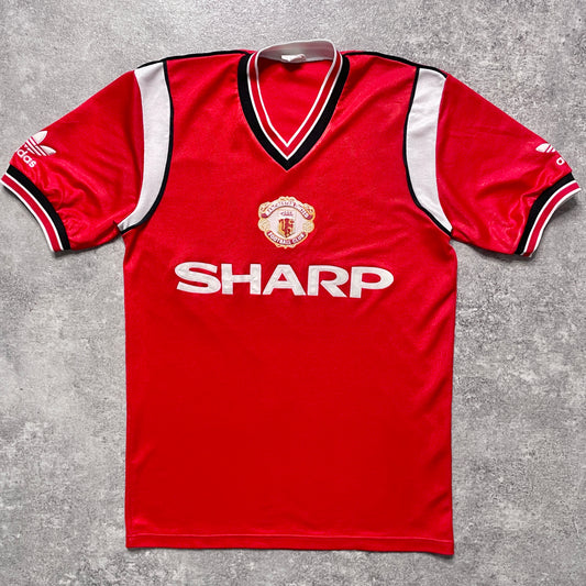 【正規品1984-1986 adidas Manchester United home shirt】