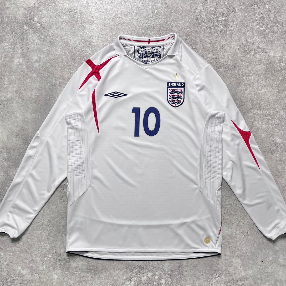 【正規品2005-2007 UMBRO England Home L/S OWEN #10】