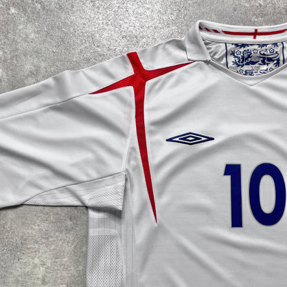 【正規品2005-2007 UMBRO England Home L/S OWEN #10】