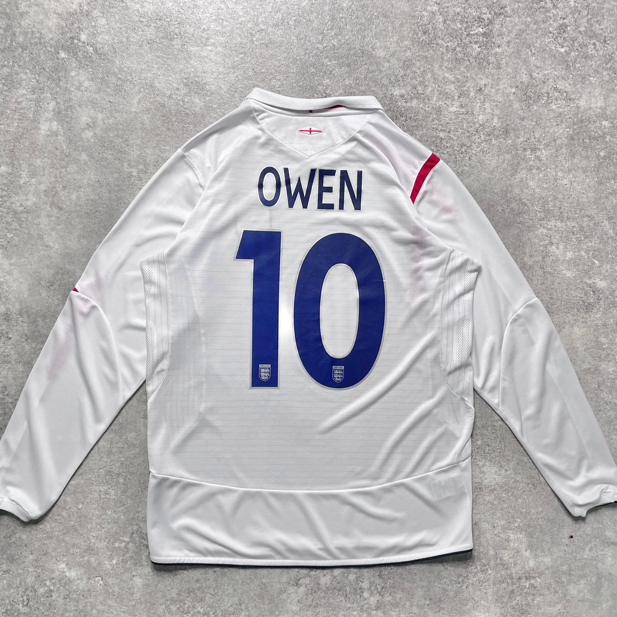 【正規品2005-2007 UMBRO England Home L/S OWEN #10】