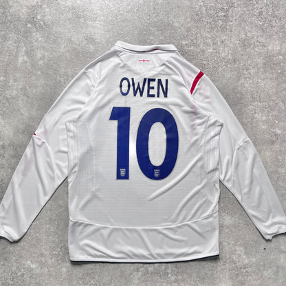 【正規品2005-2007 UMBRO England Home L/S OWEN #10】