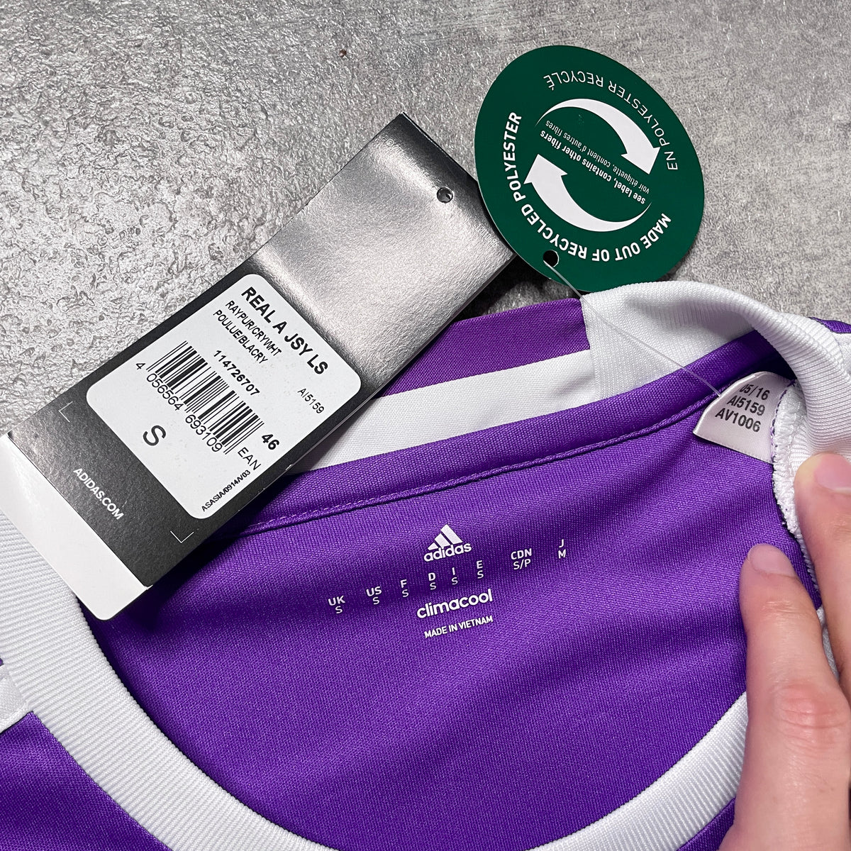 【BNWT正規品2016-2017 adidas Real Madrid away UCL Final RONALDO #7】