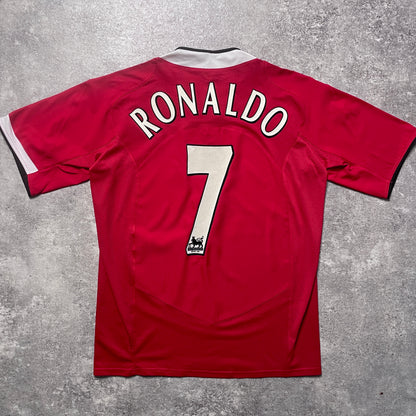 【正規品2004-2006 NIKE Manchester United home RONALDO #7】