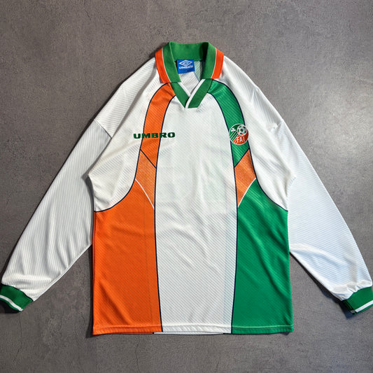 【正規選手支給品1994-1996 Umbro Ireland away L/S #18】