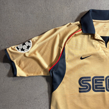 【正規品2001-2002 NIKE Arsenal away BERGKAMP #10】