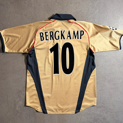 【正規品2001-2002 NIKE Arsenal away BERGKAMP #10】