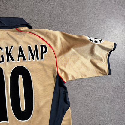 【正規品2001-2002 NIKE Arsenal away BERGKAMP #10】