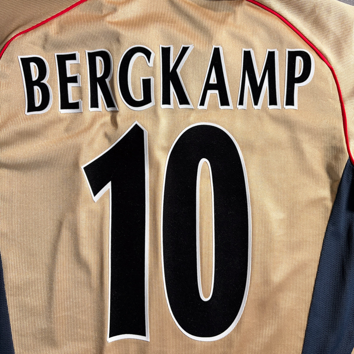 【正規品2001-2002 NIKE Arsenal away BERGKAMP #10】