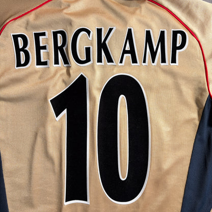 【正規品2001-2002 NIKE Arsenal away BERGKAMP #10】
