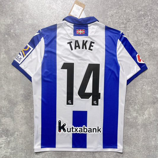 【BNWT正規品2024-2025 macron Real Sociedad home 久保 #14】