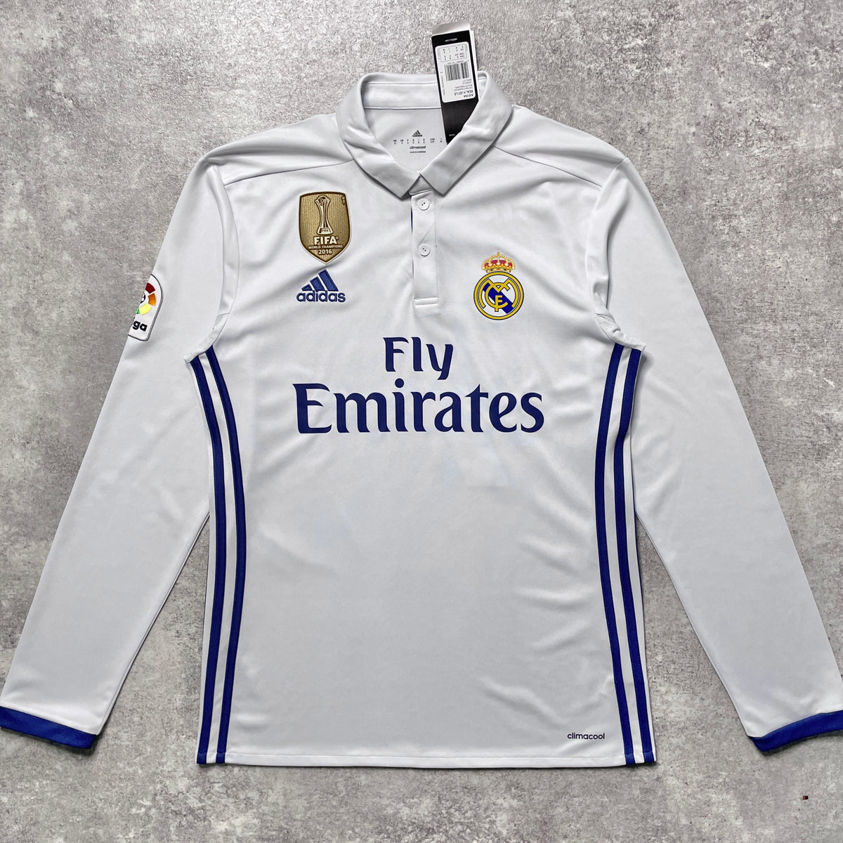 【BNWT正規品2016-2017 adidas Real Madrid home L/S Ronaldo #7】