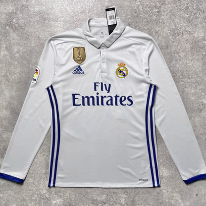 【BNWT正規品2016-2017 adidas Real Madrid home L/S Ronaldo #7】