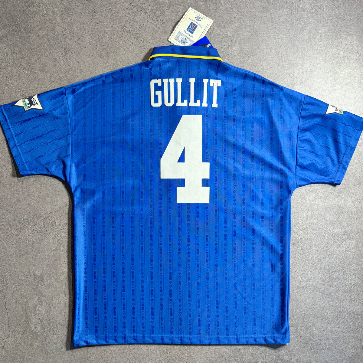 【BNWT正規品1995-1997 UMBRO Chelsea home GULLIT #4】
