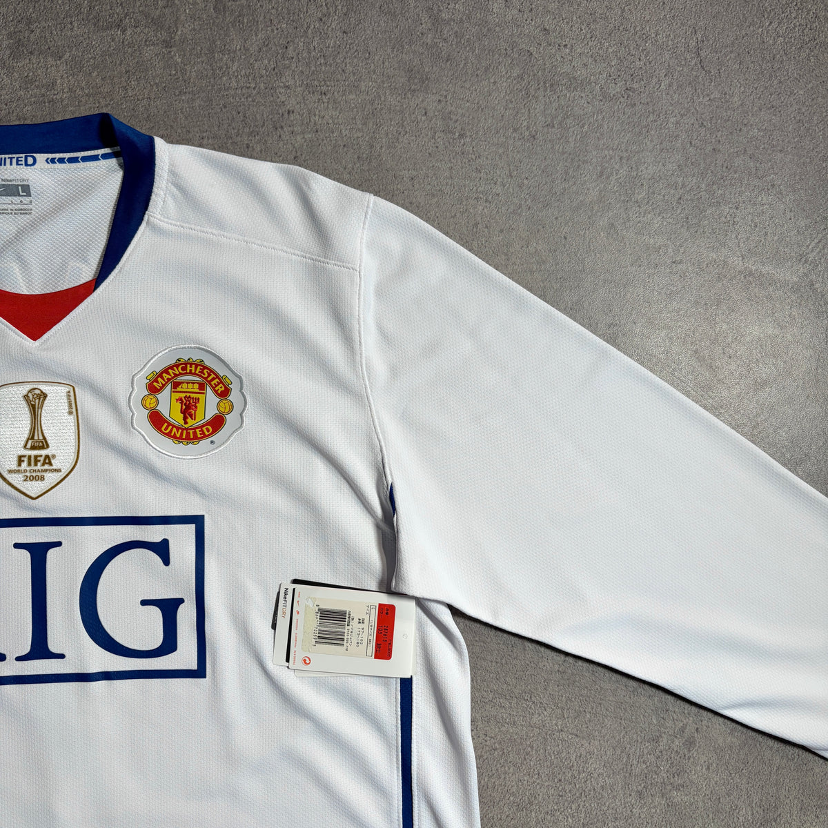 【BNWT正規品2008-2009 NIKE Manchester United away L/S Ronaldo #7】