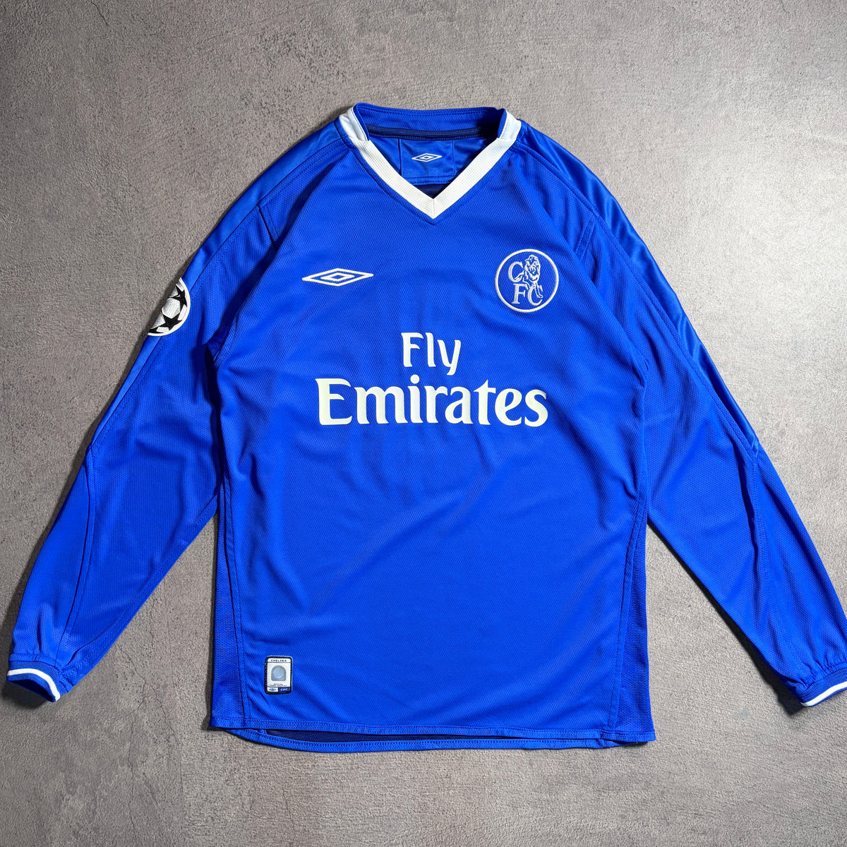 【正規品2003-2005 UMBRO Chelsea home L/S UCL LAMPARD #8】