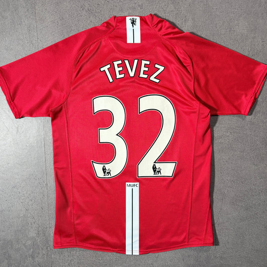 【正規品2007-2009 NIKE Manchester United home TEVEZ #32】