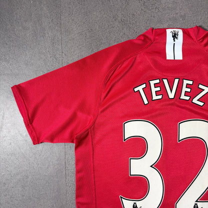 【正規品2007-2009 NIKE Manchester United home TEVEZ #32】