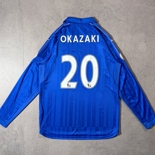 【正規品2016-2017 Puma Leicester City home L/S OKAZAKI #20】