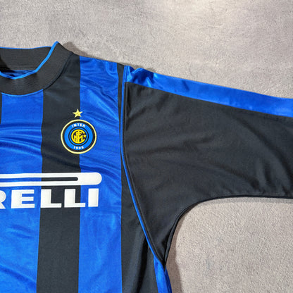 【正規品2000-2001 NIKE Inter Milan home L/S RONALDO #9】