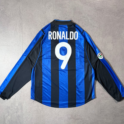 【正規品2000-2001 NIKE Inter Milan home L/S RONALDO #9】