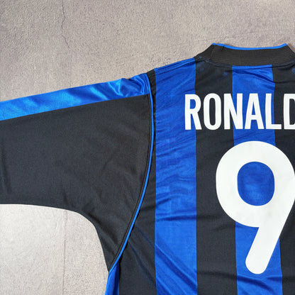 【正規品2000-2001 NIKE Inter Milan home L/S RONALDO #9】