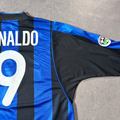 【正規品2000-2001 NIKE Inter Milan home L/S RONALDO #9】